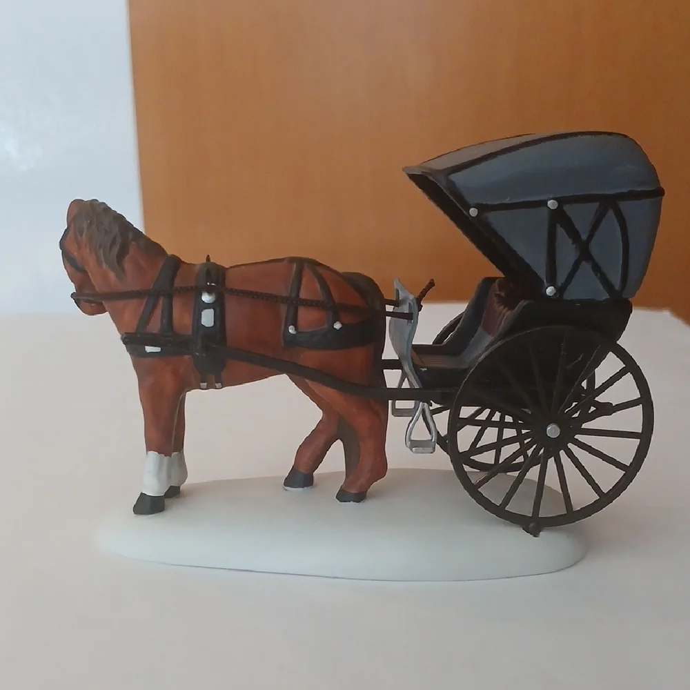 Dept. 56 Doctor's House Call New England Village Horse & Carriage